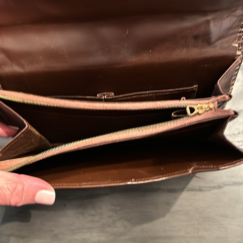 Vintage Alligator Clutch Bag with Handle Top - Picture 6 of 8